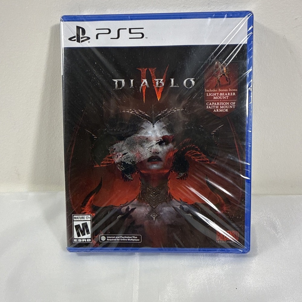 New Sealed Diablo 4 IV  Playstation 5 PS5 Video Game Blizzard 17+